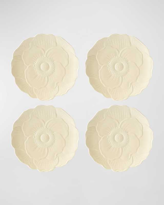 Butterfly Meadow Floral Accent Plates, Set of 4